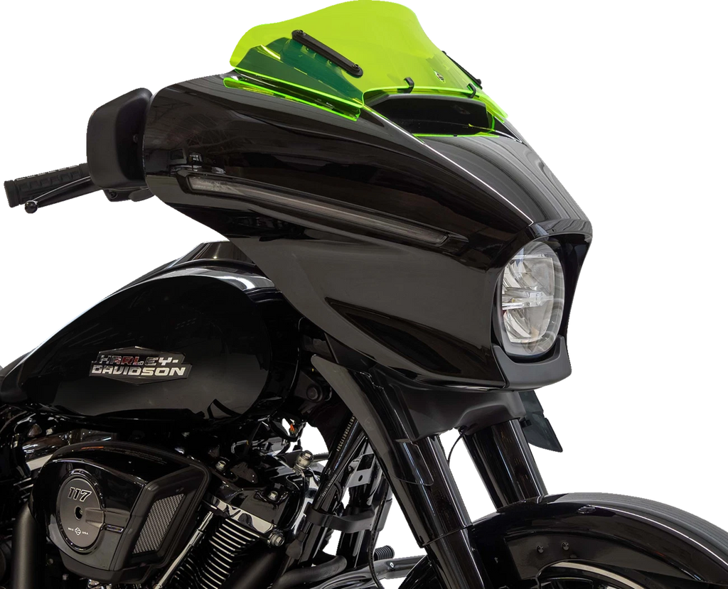 Klock Werks Kolor Flare Windshield 6.5" Green Ice for FLHX (2014–2023) KWW-01-0739
