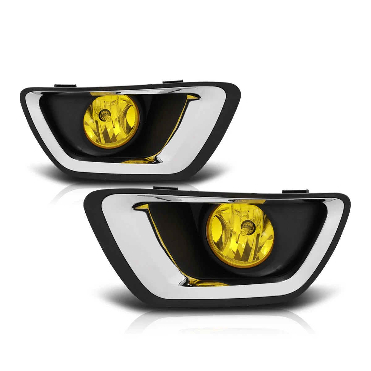 Fog Lights Set of 2 for Chevy Colorado (2015–2019) Amber Lens + Switch + Bezel