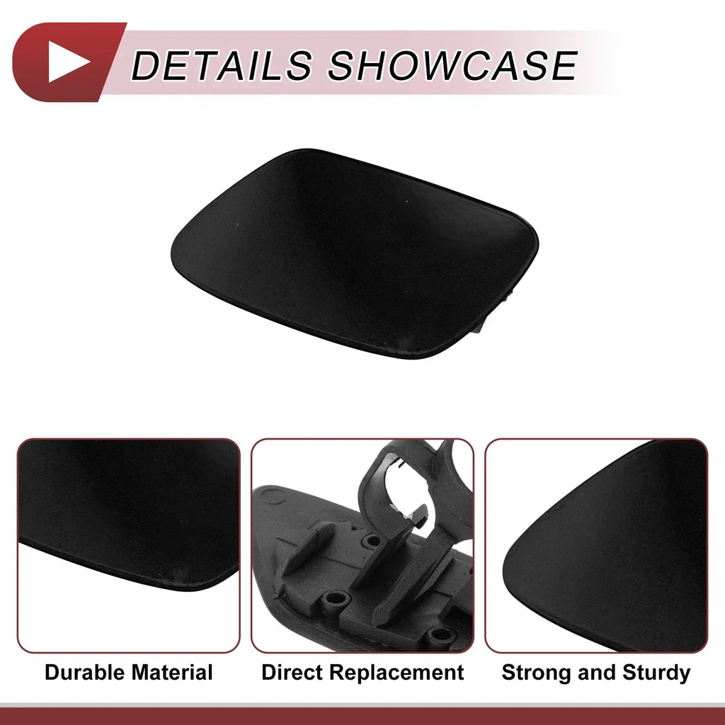 Bumper Headlight Washer Nozzle Cover Cap for BMW Z4 (2009-2016) Black