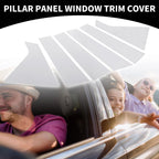 Set of 6 Car Pillar Window Trim Covers for Chevrolet Impala (2014–2020) Chrome