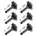 6-Piece Ignition Coils and Spark Plugs for Suzuki SX4 (2007–2008)