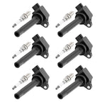 6-Piece Ignition Coils and Spark Plugs for Suzuki SX4 (2007–2008)