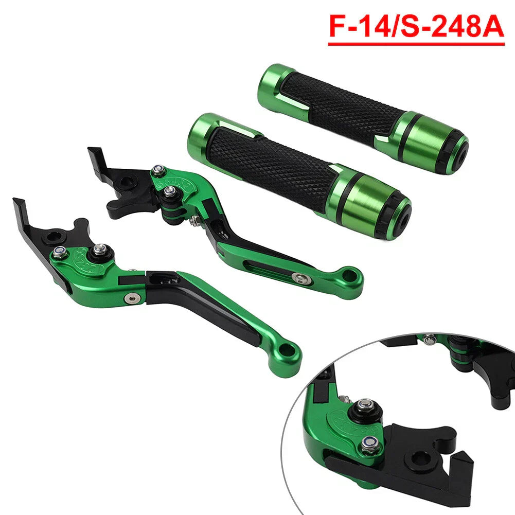 Extendable Brake Clutch Levers & Handlebar Grips for Suzuki GSX-S750 (2017-2023)