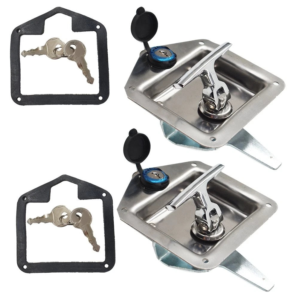 Trailer Door Latch T-Handle Lock for Camper RV Truck