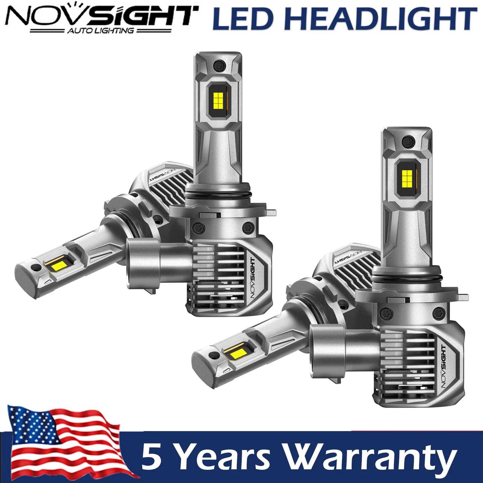 2X 9005 + 9006 LED Headlight Bulbs Kit for