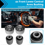 Set of 4 Front Lower Control Arm Bushings for Subaru Legacy Forester (2003–2017)