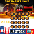 20X 3/4" LED Marker Lights for Truck Trailer (12V)
