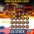 20X 3/4" LED Marker Lights for Truck Trailer (12V)