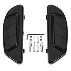 Chrome/Black Front Driver Floorboard for Harley Road King Glide (1986–2022)