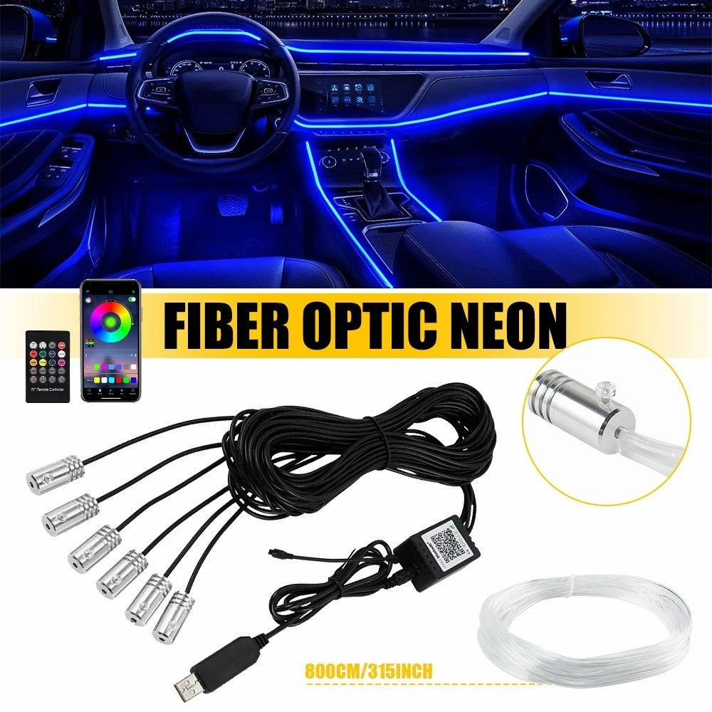 LED Car Interior Strip Light Kit for Universal Vehicles (APP-Control)