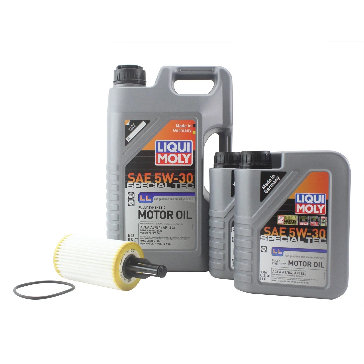 7L Liqui Moly Special Tec LL 5W-30 Oil Change Kit for Mercedes C300 (2015–2021)