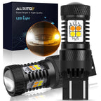 2X 7443 7440 LED Yellow Amber Turn Signal Parking Bulbs for