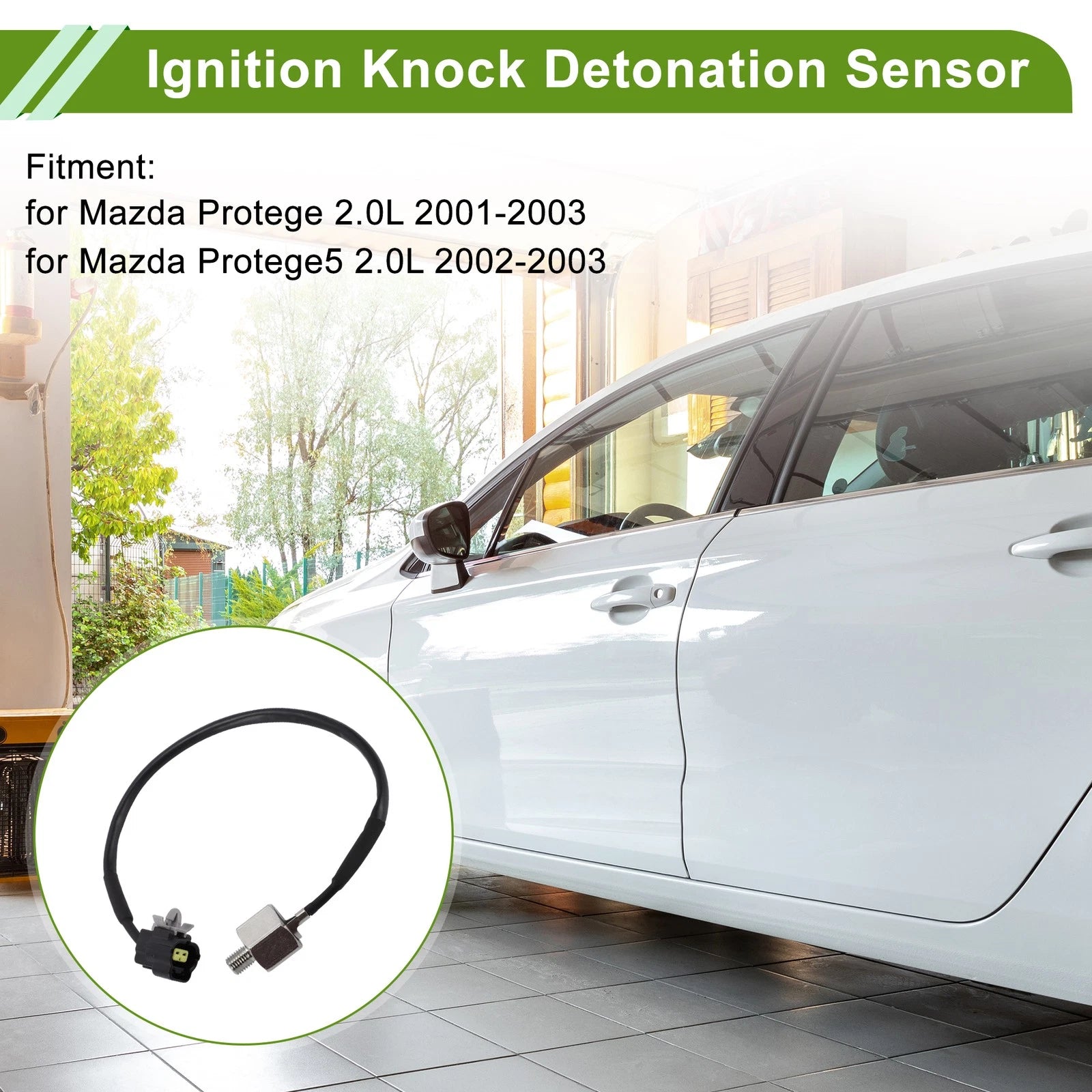 1 Pc Ignition Knock Detonation Sensor No.FS7N18921A for Mazda Protege (2001–2003)