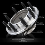 Wheel Bearing & Hub for Dodge Ram 2500 3500 RWD (2003–2005)
