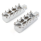 MX Style Foot Pegs for Harley Dyna, Electra, Tri Glide, Softail, V-Rod (Chrome)