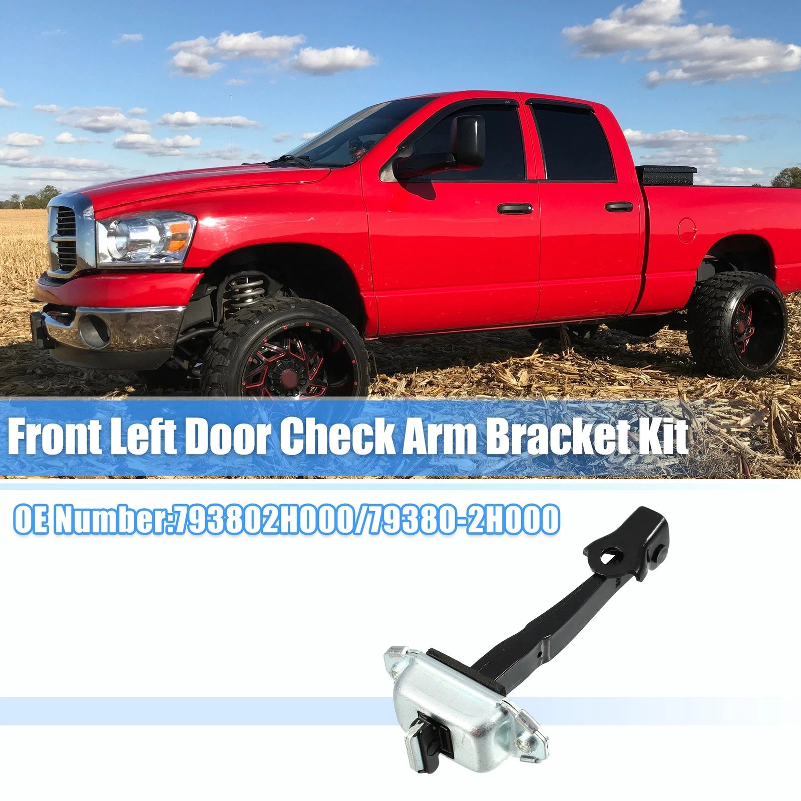 Front Left Door Hinge Check Arm Strap for Hyundai Elantra (2007–2010) No. 793802H000
