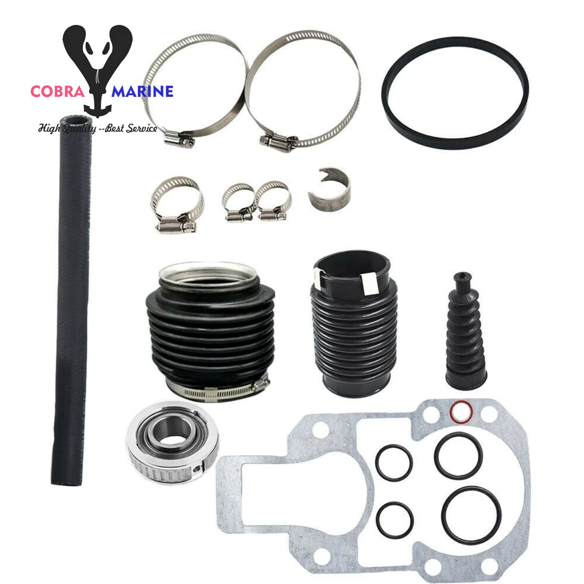 Transom Bellows Repair Reseal Kit for MerCruiser Alpha One Gen 2 (30-803099T1)