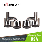 Exhaust Muffler Pipe Tips for Mercedes Benz C-Class W204 (2008–2015)
