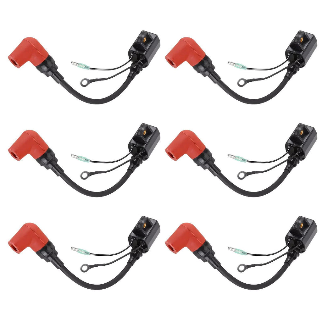 6X Ignition Coil for Yamaha 100/150/175/200/225HP (6R3-85570-01-00)