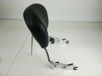 Chrome Leather Sissy Bar Passenger Backrest for Harley Davidson Touring (2009–2023)