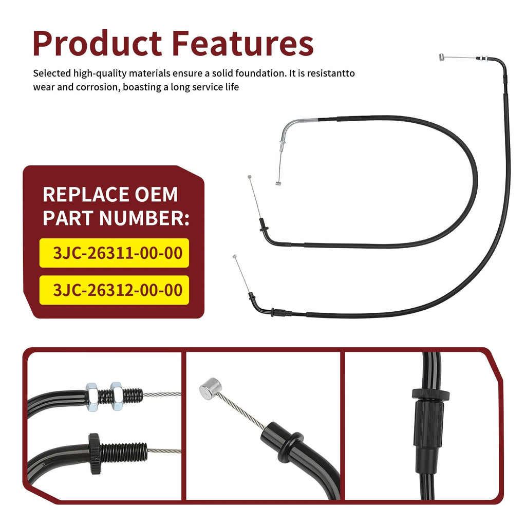 Throttle Cable A & B for Yamaha Virago 535 XV535 (1995–2000)