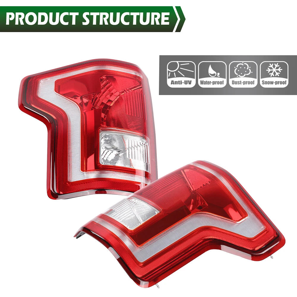 Tail Lights for Ford F-150 (2015–2017) Rear Lamps Left & Right