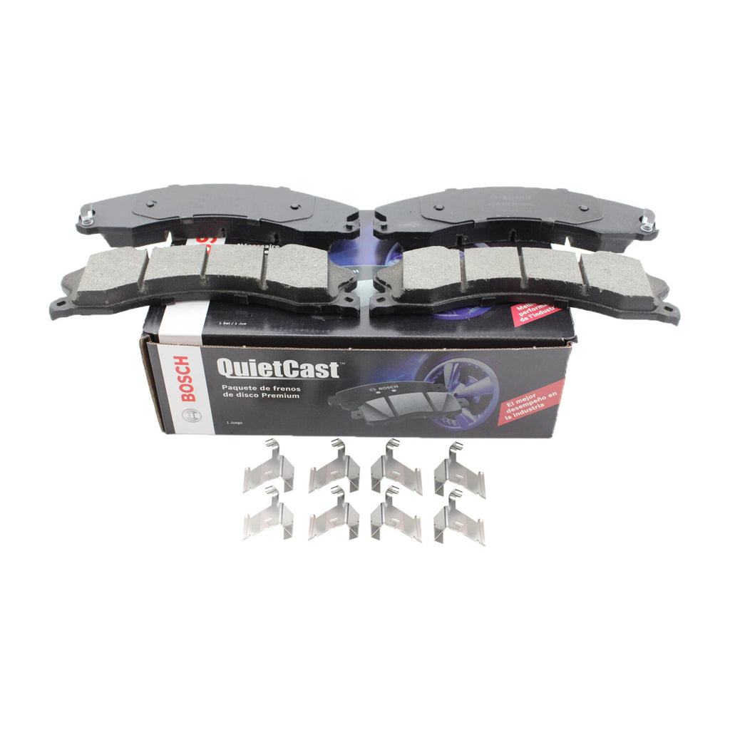 Set of 4 Bosch QuietCast Ceramic Brake Pads for Chevrolet GMC Nissan