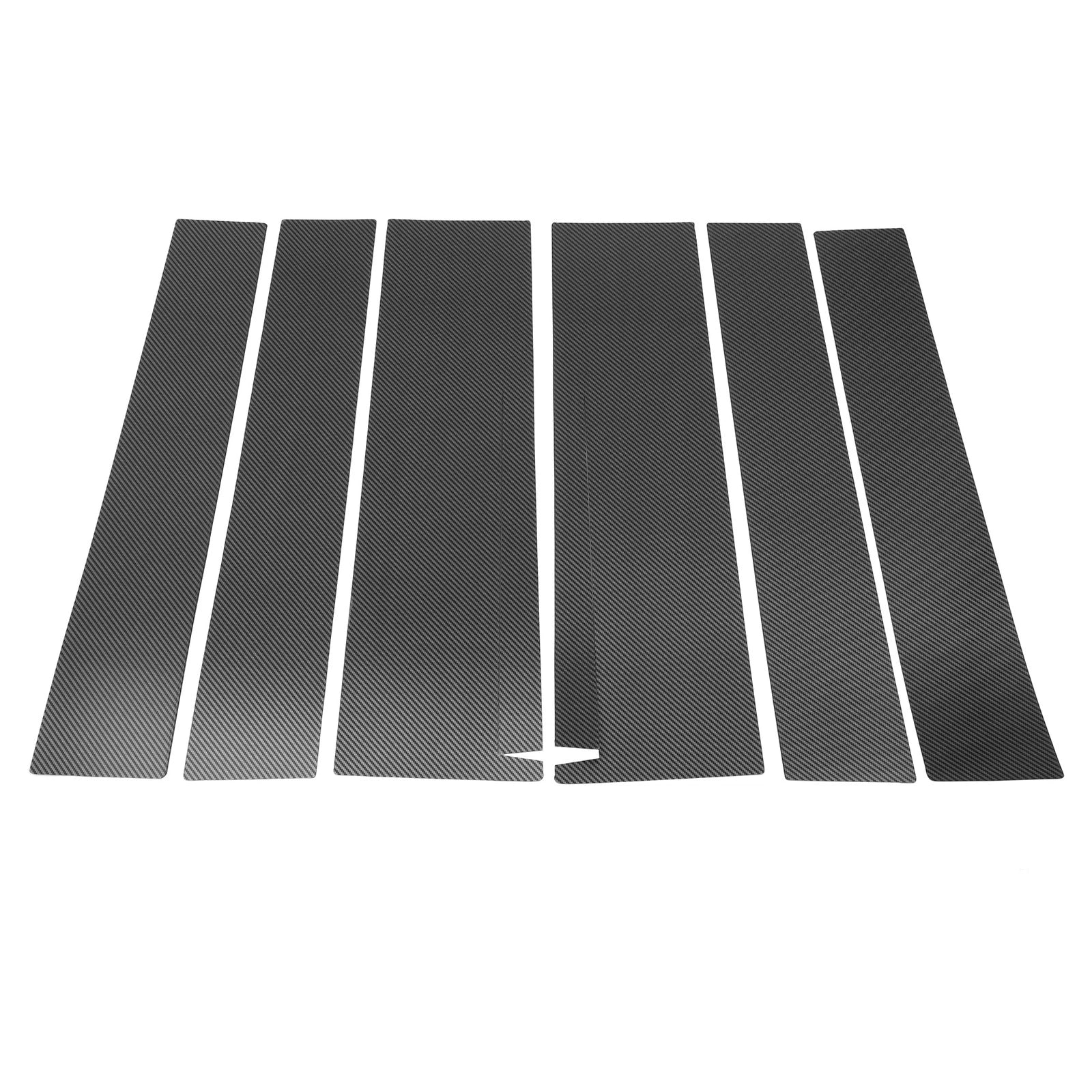 6 Pcs Door Pillar Window Trim for Honda STEPWGN (2022–2024) Carbon Fiber Black