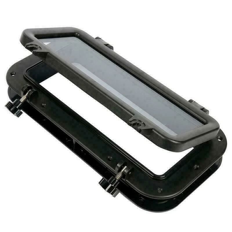 Replacement Window Port Hole for Boat Yacht (15-3/4" x 7-7/8") Black