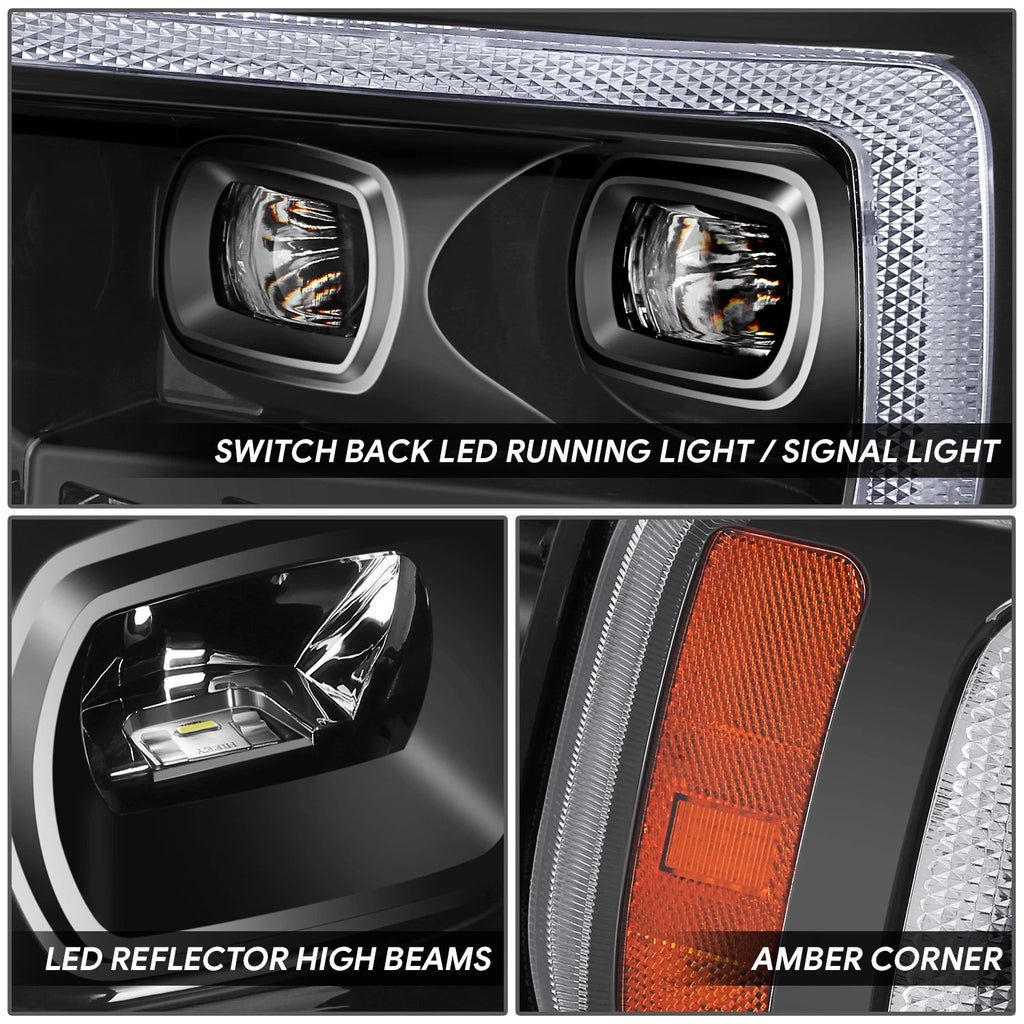 Sequential 3D LED Bar Projector Headlights for Ford F-150 (2021–2023)