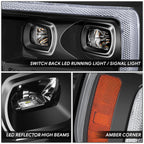 Sequential 3D LED Bar Projector Headlights for Ford F-150 (2021–2023)