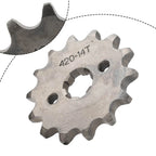 14T Front Sprocket for 50 70 90 125 140cc ATV Pit Dirt Bike (420 Chain)