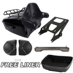 Trunk Mount Rack Light Speakers for Harley Touring Road Glide (2014–2026)