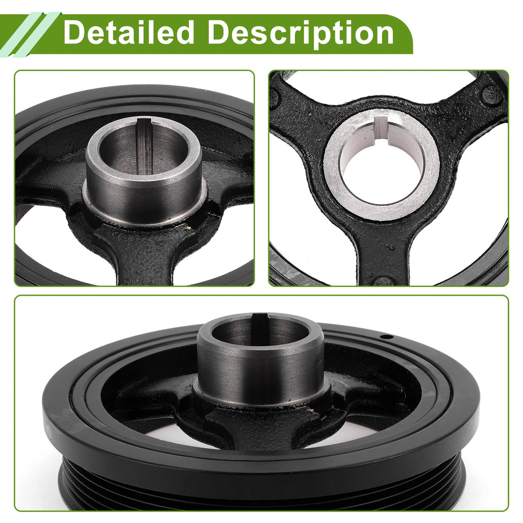 Engine Harmonic Balancer Crankshaft Pulley for Chevrolet Traverse (2009–2017) No.12626355
