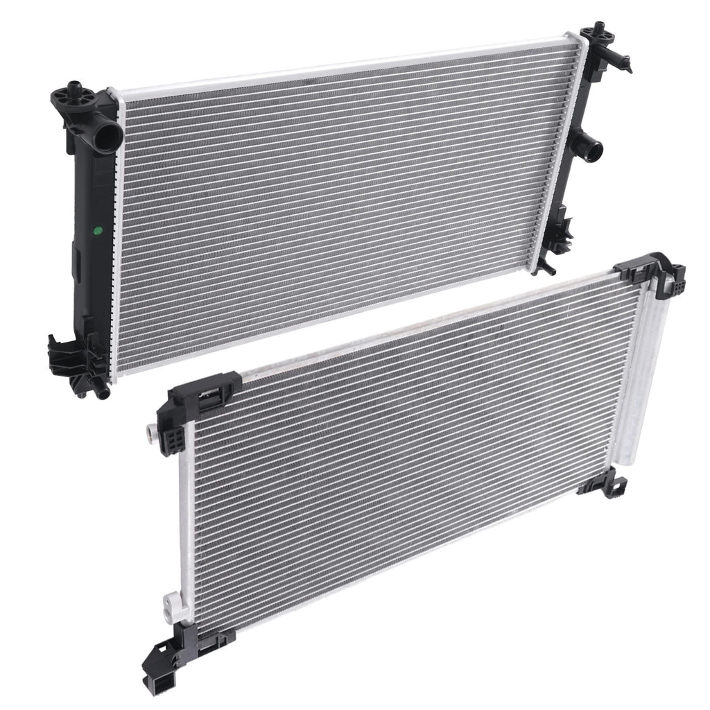 Aluminum Radiator & AC Condenser for Toyota Corolla (2019–2022) 13825