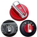 Red Headlight Turn Knob Switch Cap for BMW E90 E92 3 Series (2005–2013)