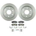 Set of 2 Bosch Rear Vented Rotors & Ceramic Brake Pads for Chevrolet GMC