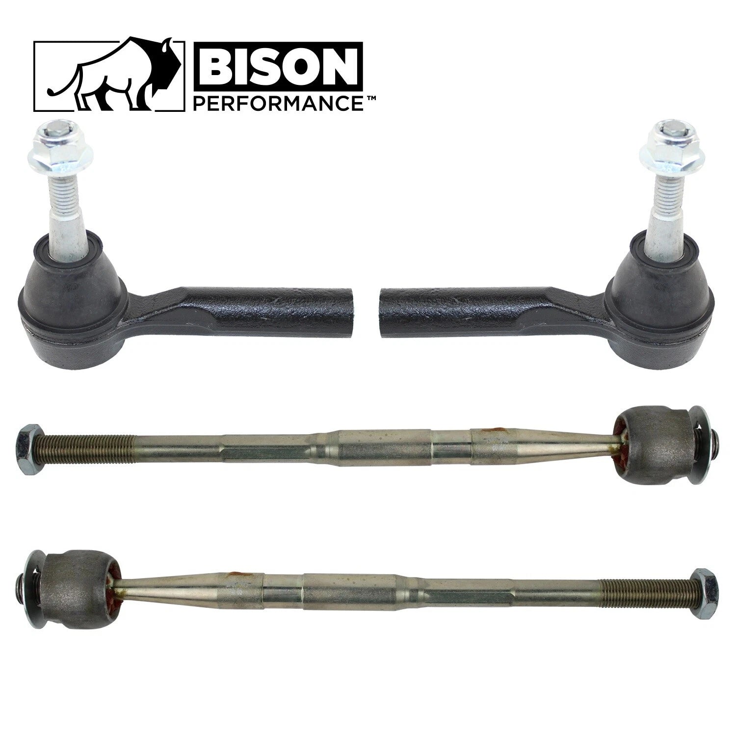 4pc Inner & Outer Steering Tie Rod End Kit for Equinox Terrain (2010–2017)