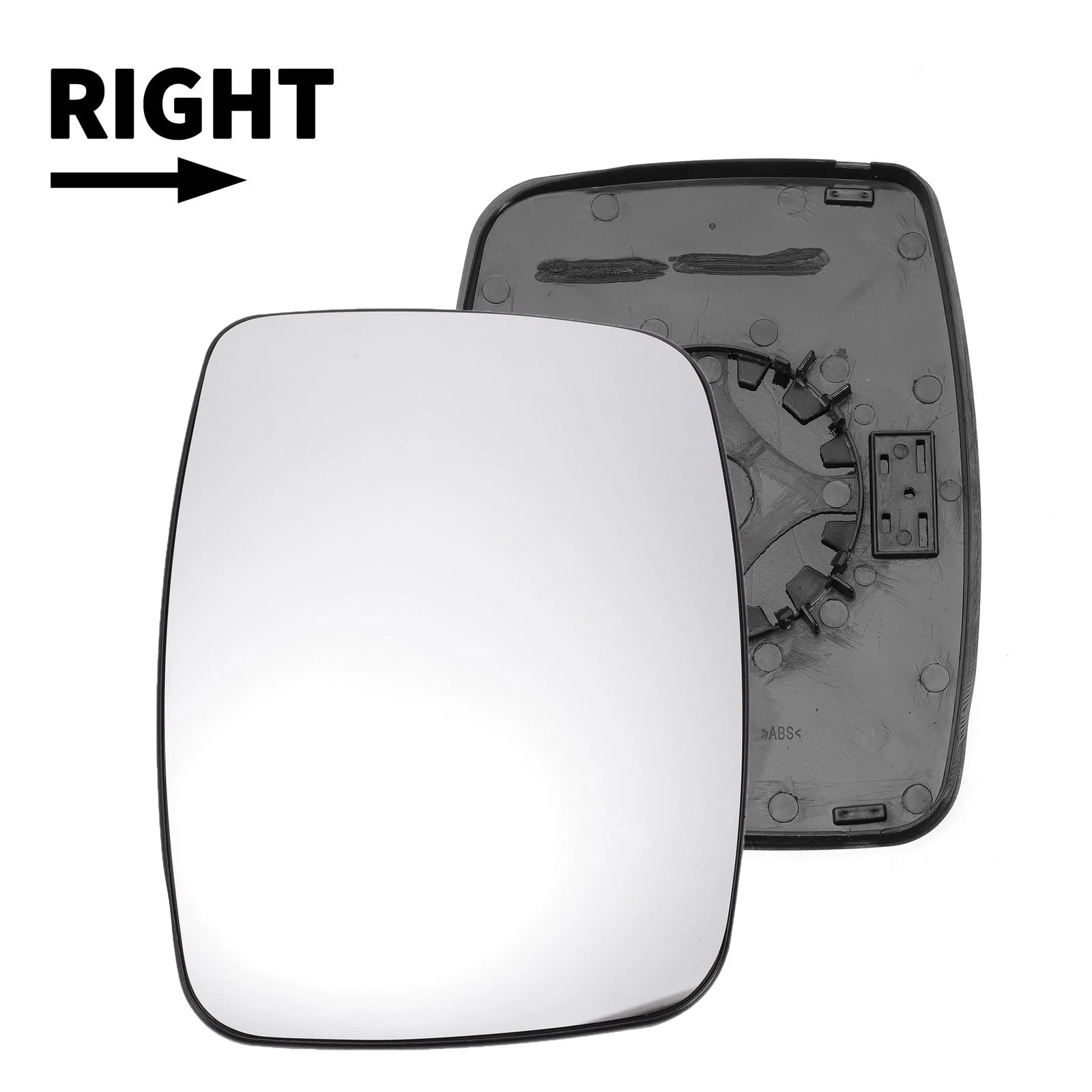 Right Side White Mirror Glass for Mercedes Vito Viano (Non-heated)