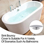 66mm Basin Waste Sink Cap Chrome for Bathroom Kitchen Replacement