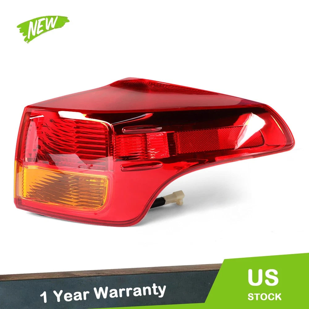 Right Side Tail Light for Toyota RAV4 (2013–2015) Outer Brake Lamp Black Housing