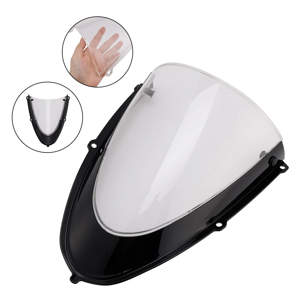 Headlight Fairing Windshield for Aprilia RS 660 (2020–2024) Gloss Black/Clear