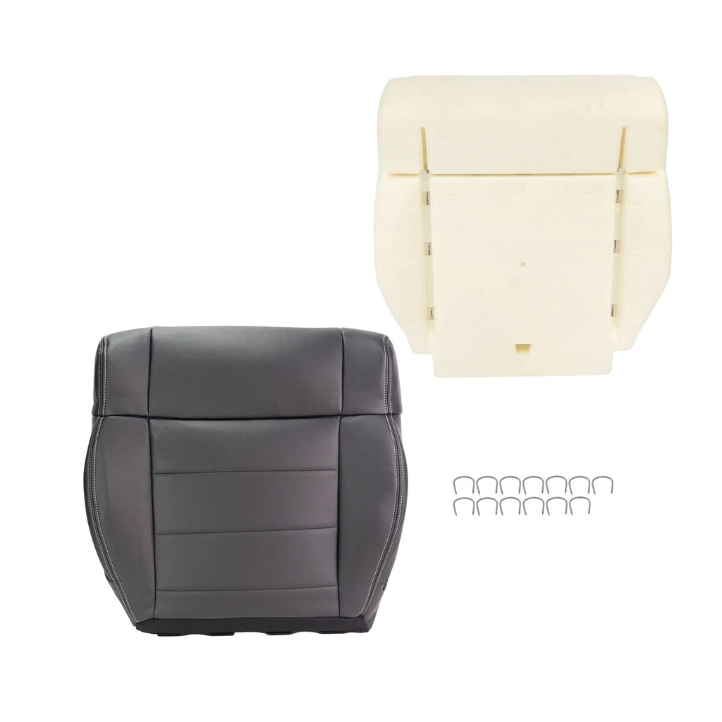 Leather Front Passenger Bottom Seat Cover for Jeep Wrangler (2007-2012)
