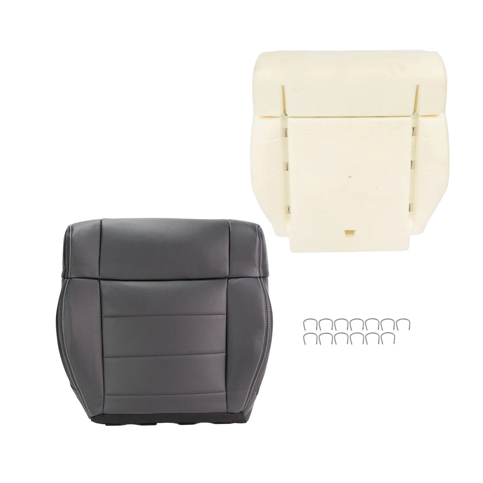 Leather Front Passenger Bottom Seat Cover for Jeep Wrangler (2007-2012)