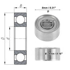 Deep Groove Ball Bearing 830ZZ for Scooter Skateboard Wheel (3x8x4mm)