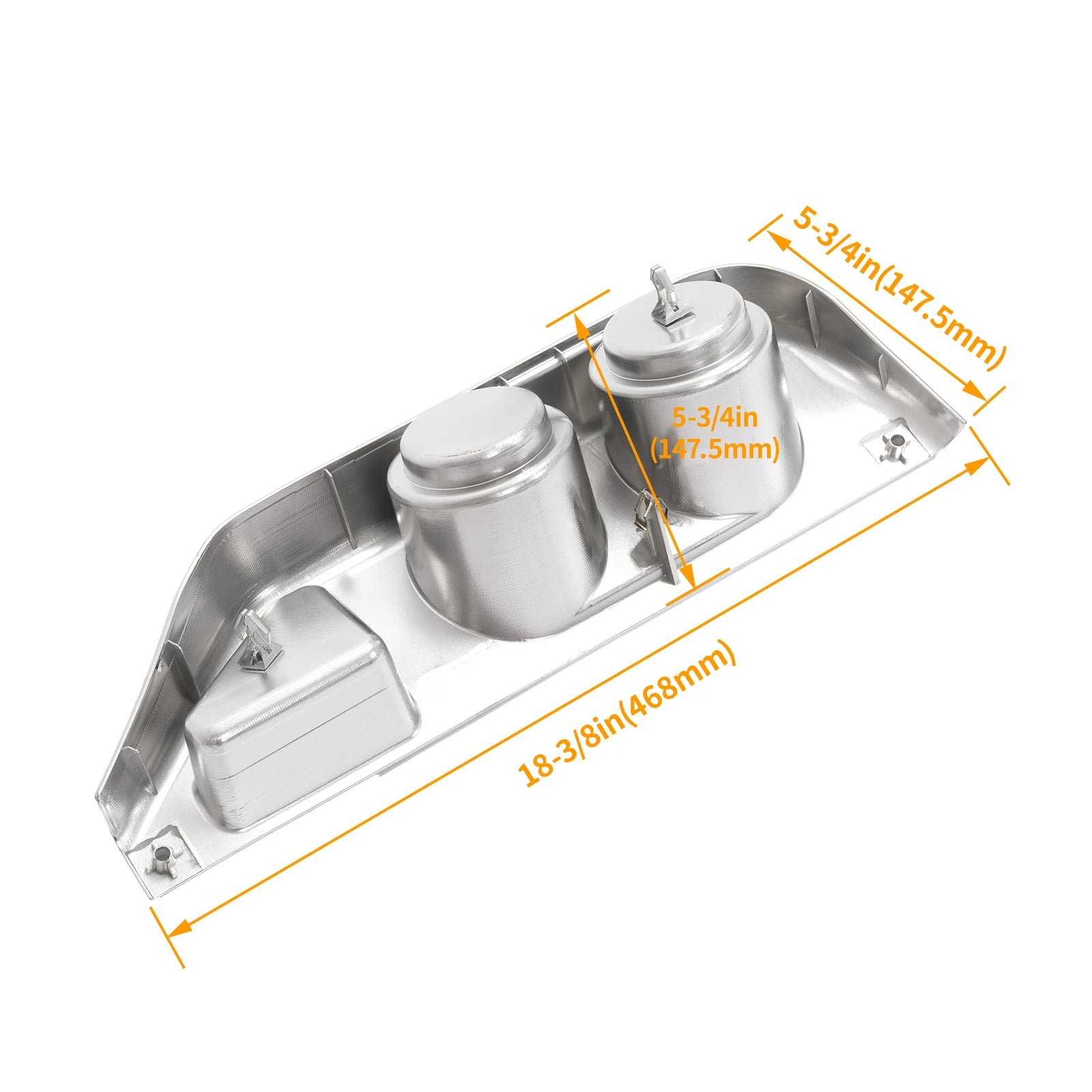 Chrome Center Cup Holder for Freightliner Century Coronado Columbia (2003–2016)