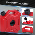 1.3GL/5L Plastic Jerry Can Tank Oil Containers for Honda Suzuki BMW (Motorcycle)