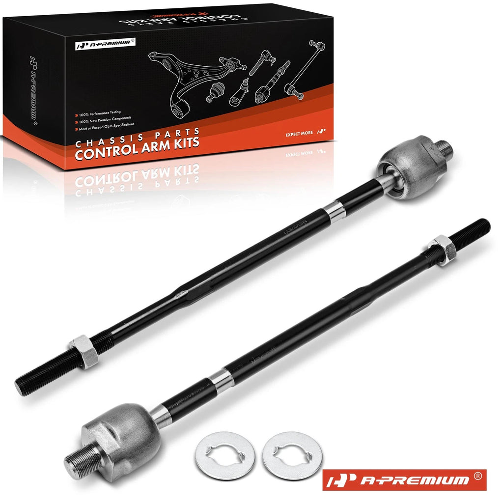 2X Front Inner Tie Rod End for Ford Escort (1991–1996) Mazda 323 (1991–1996)