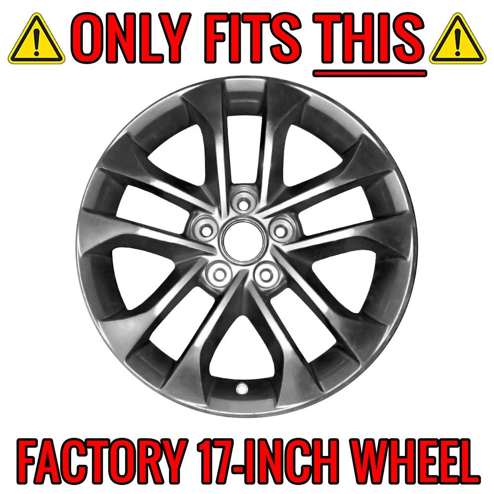 4pc 17 Inch Gloss Black Wheel Skins Set for Hyundai Santa Fe (2019–2020)