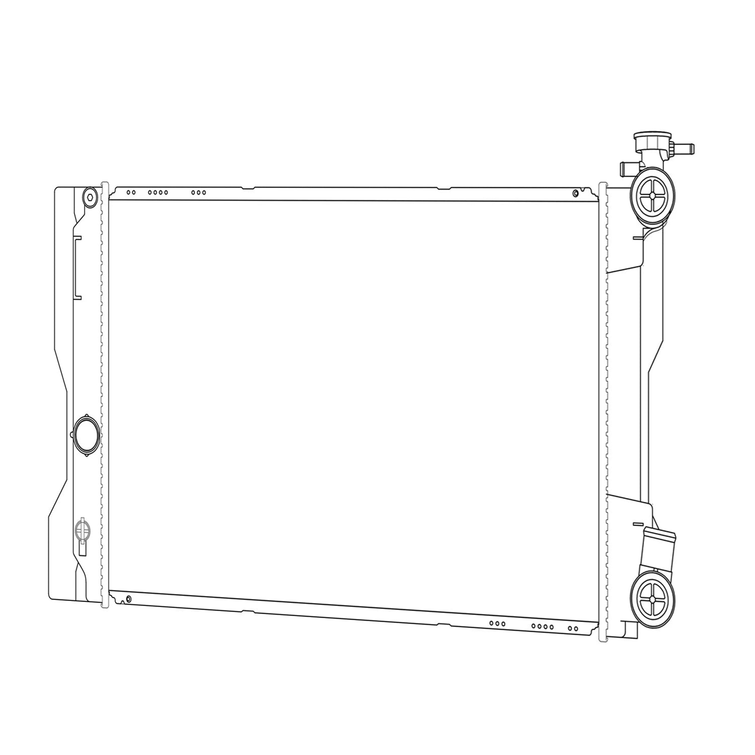 Replacement Radiator Plastic for Toyota Corolla Sedan (2017–2019)